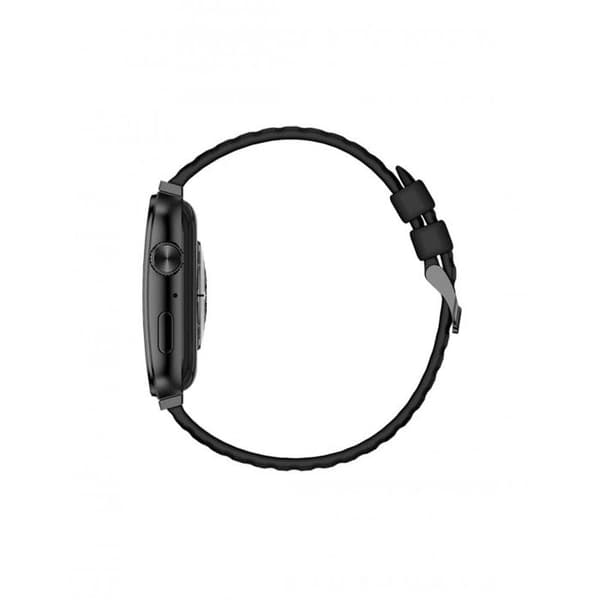 KSIX Olympo Black Square Dial Smartwatch med 1,96" AMOLED-pekskärm, Bluetooth 5.3-anslutning, vattentäthet