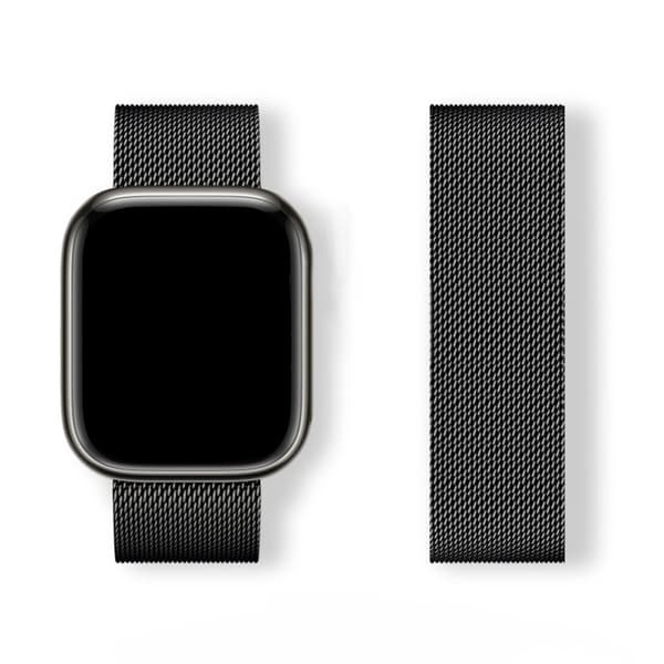 Milanese Armband till Apple Watch 38/40/41 - Svart