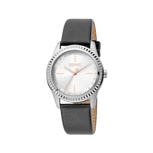 Klocka - Ande - ES1L222L0015 - Blå Läder - Vattentålighet 5 ATM - Chic Stil