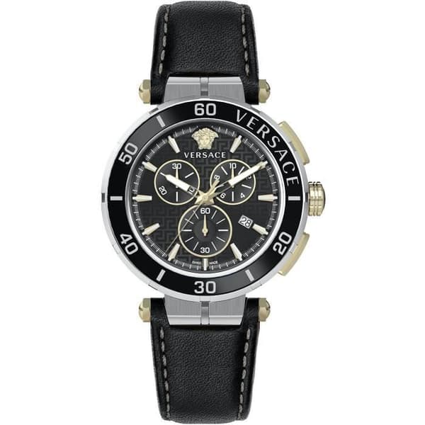 Klocka - VERSACE - Greca VE3L00222 - Kvarts - Herr - Rostfritt stål - Svart