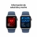 Miniatyrbild 5 av 7: Herrklocka Apple MXGF3QL/A Blå Silvrig