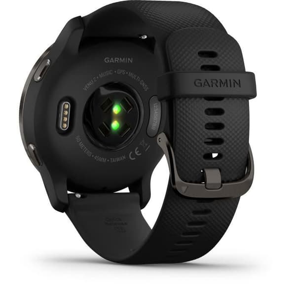 Garmin Venu 2 Grå smartklocka med svart rem