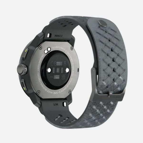 Suunto Race S Titanium Graphite -sportklocka, 45 mm, grafitgrå