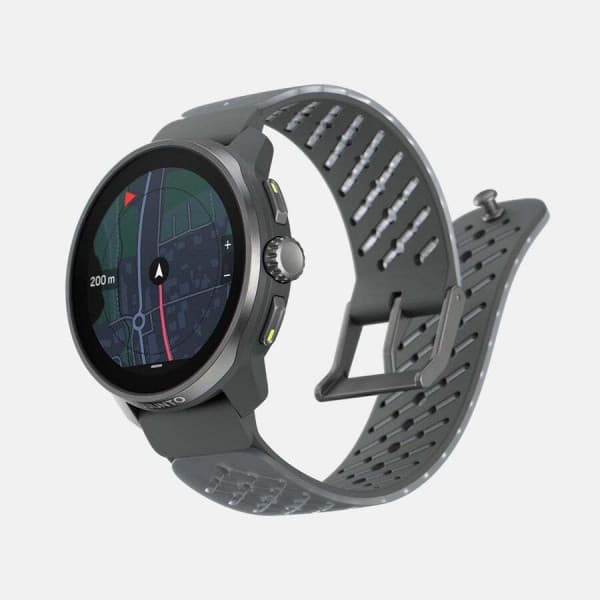 Suunto Race S Titanium Graphite -sportklocka, 45 mm, grafitgrå