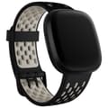 Miniatyrbild 3 av 4: Fitbit Versa 3-Sense klockarmband unisex-vuxen, svart-månvit, stor