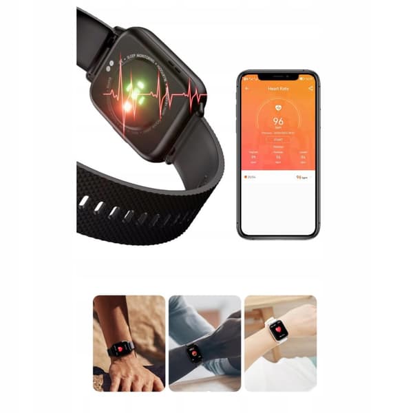 DAMES SMARTWATCH NTN F02BLACK 3D MENY PL