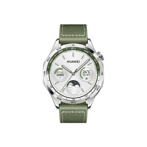 Huawei Watch GT 4 - rostfritt stål - smart klocka med rem - grön