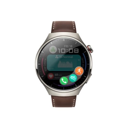 Huawei Watch 4 Pro - titan - smart klocka med rem - mörkbrun - 32 GB