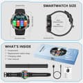 Miniatyrbild 8 av 8: Military Rugged Smart Watch for Men with Bluetooth Call(Answer/Make Call) Gift