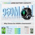 Miniatyrbild 2 av 8: Military Rugged Smart Watch for Men with Bluetooth Call(Answer/Make Call) Gift