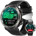 Miniatyrbild 1 av 8: Military Rugged Smart Watch for Men with Bluetooth Call(Answer/Make Call) Gift