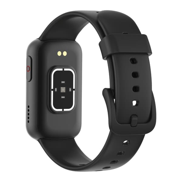 INF Smartwatch med EKG, puls- og blodtryksmåler, søvnmåler, skridttæller Sort