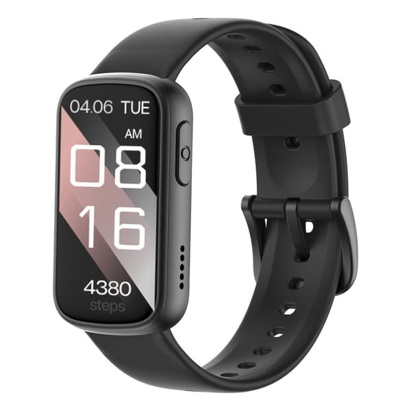 INF Smartwatch med EKG, puls- og blodtryksmåler, søvnmåler, skridttæller Sort
