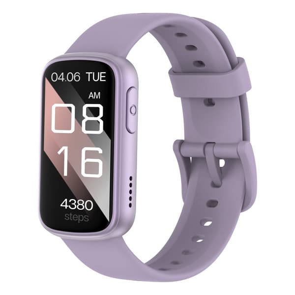 INF Smartwatch med EKG, pulsmätare, blodtrycksmätare, sömnmonitor, stegräknare Lila