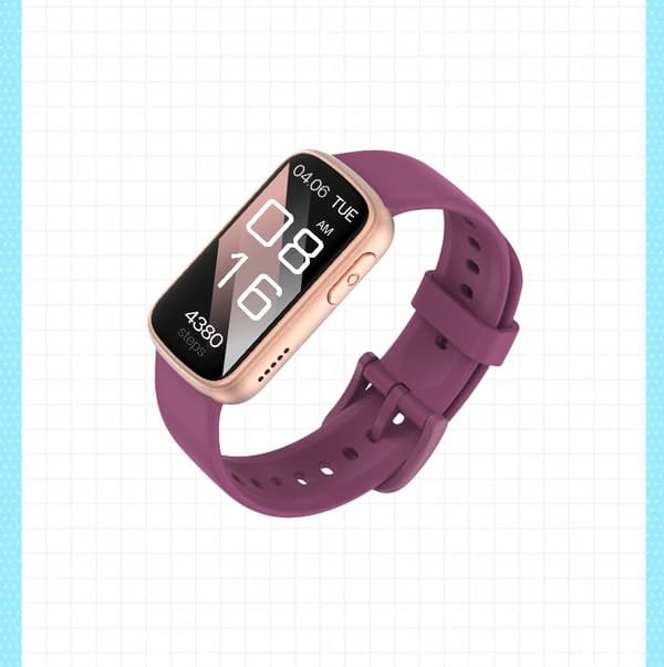 INF Smartwatch med EKG, Puls- & Blodtrycksmätare, Sömnmonitor, Stegräknare Champagne