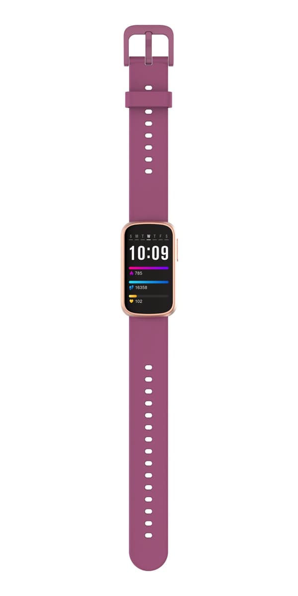 INF Smartwatch med EKG, Puls- & Blodtrycksmätare, Sömnmonitor, Stegräknare Champagne
