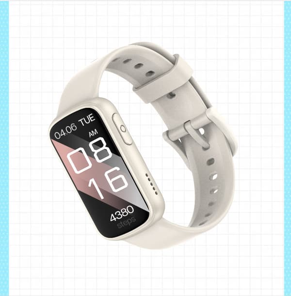 INF Smartwatch med EKG, pulsmätare, blodtrycksmätare, sömnmonitor, stegräknare Beige