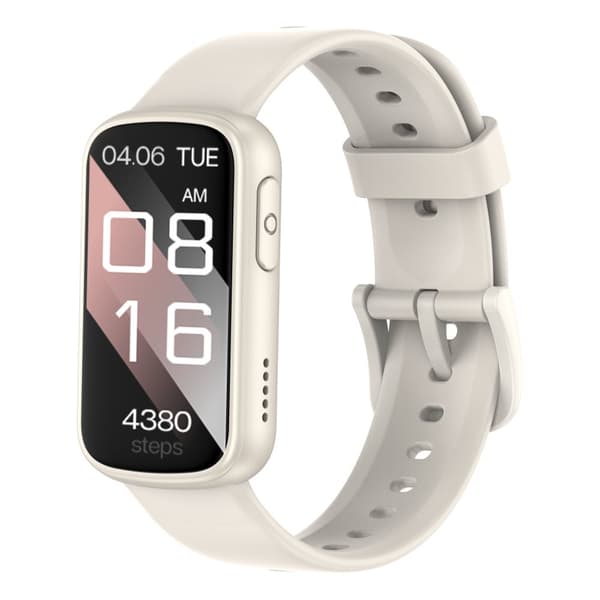 INF Smartwatch med EKG, pulsmätare, blodtrycksmätare, sömnmonitor, stegräknare Beige