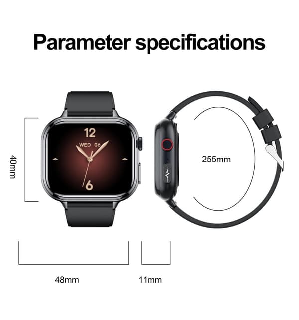 INF Smartwatch TK17 med pulsmätare och aktivitetsmätare