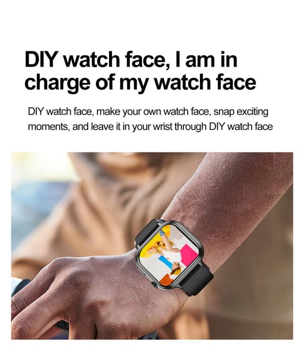INF Smartwatch TK17 med pulsmätare och aktivitetsmätare