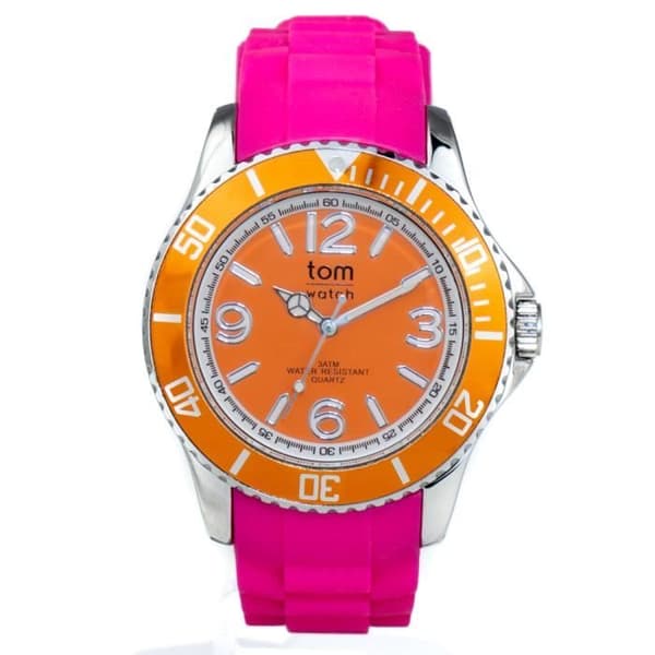 TOM WATCH klocka i blandat orange rosa stål - herr och dam WA00122