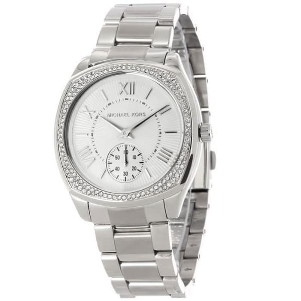 Damklocka - MICHAEL KORS - MK6133 Bryn - Vitt armband och urtavla - Vattentät 50m