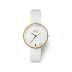 Kvinnotime - MAM KLOCKOR CLOSCA - Modell 97 - Vit - Rund - Silikon