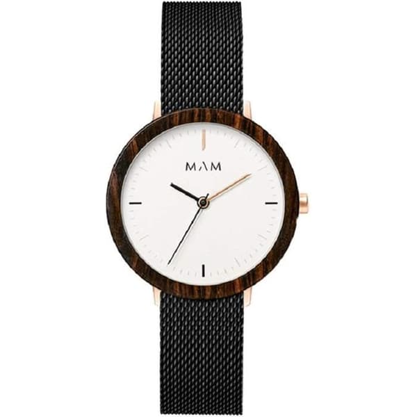 Unisex analog kvartsklocka med armband i rostfritt stål - Mam Relojes Ferra - 680 7506