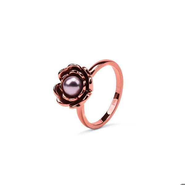 Kvinna ring - Folli Follie - 3R16T056RDP54 - Roséguld - Elegant - Kristaller