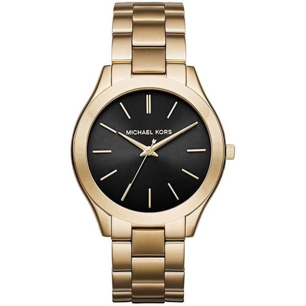 Damklocka - MICHAEL KORS - MK3478 - Armband i rostfritt stål - Svart urtavla - Kvarts