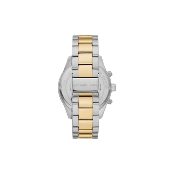 Herrur Michael Kors - Quartz Swiss Made - Armband i stål - Blå urtavla - Chronograf-Datum