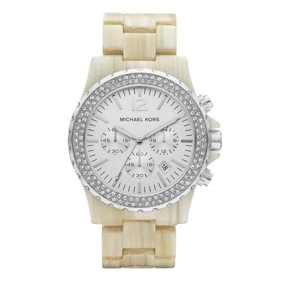 MKORS JET SET SPORT MK5598 damklocka. Beige. Blu