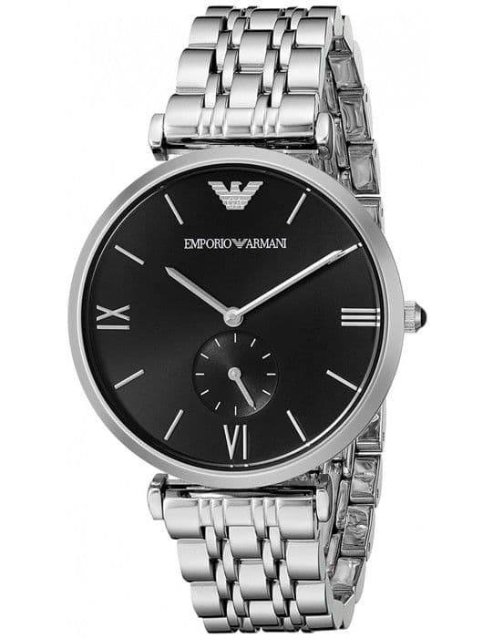 Klocka - Emporio Armani - New Retro AR1676 - Rostfritt stål - Analog - Chic