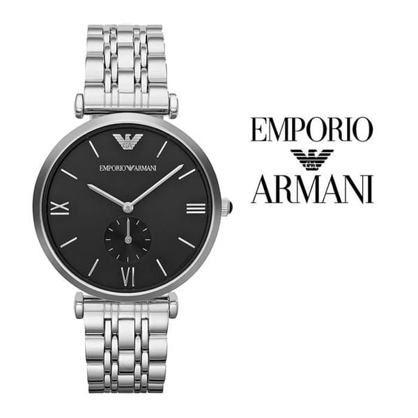 Klocka - Emporio Armani - New Retro AR1676 - Rostfritt stål - Analog - Chic
