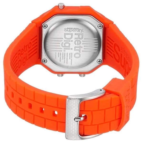 Klocka - SUPERDRY - SYL201O - Digital multifunktion - Orange silikon - Stänkbeständig