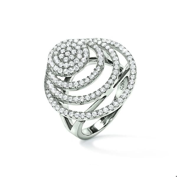 Damring - Folli Follie - 3R17S034C - Rostfritt stål - Storlek 52 - Modern elegans