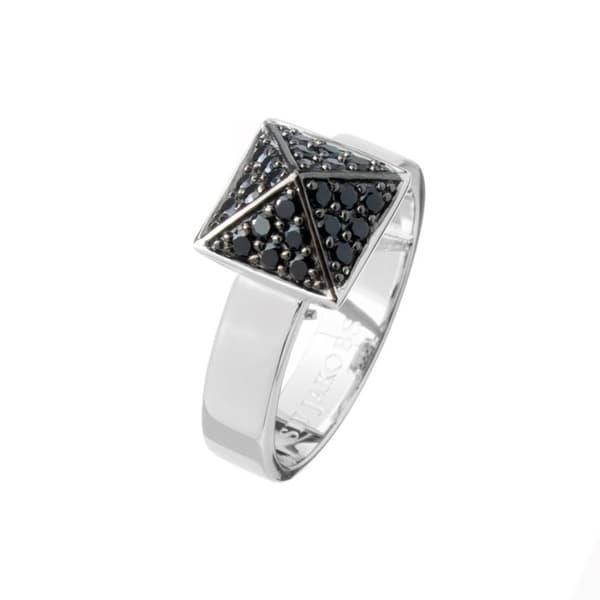 Brosch - Sif Jakobs - R1851-1-BK-60 - Sterling Silver - Dam - Grå