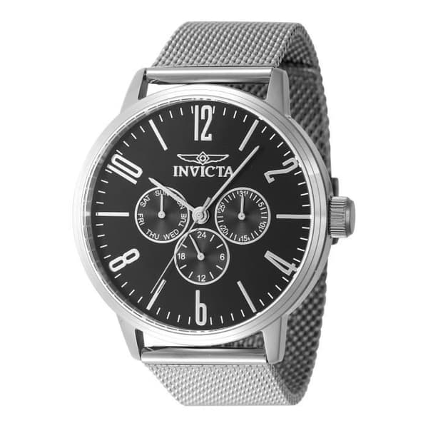 Klocka - INVICTA - Specialty 47597 - Kvarn - Rostfritt stål - 44 mm - Milanesisk nät