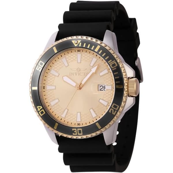 Klocka - INVICTA - Pro Diver 46135 - Kvarn - Rostfritt stål - Svart silikonarmband