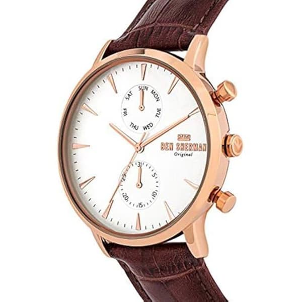 BEN SHERMAN Klocka Mod. Portobello Professional - Svart - Kvarts - Mineralglas - Läder - Herr