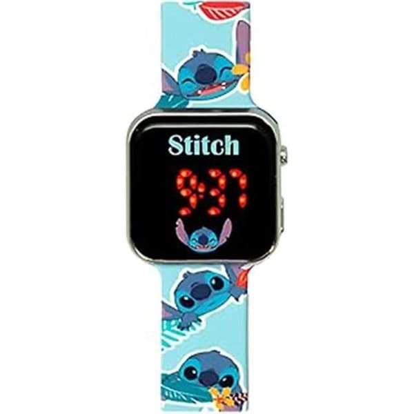 LED-klocka - Disney - Lilo and Stitch - Unisex - Blå - Trendig