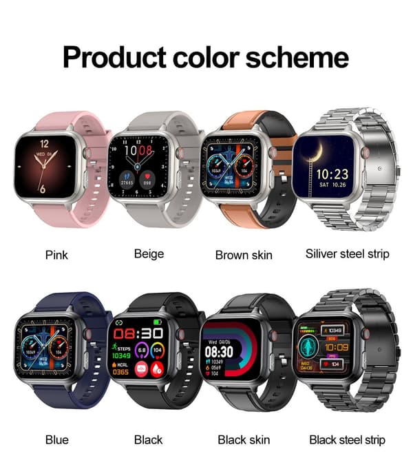 INF Smartwatch TK17 med hälsoövervakning och träningsfunktioner