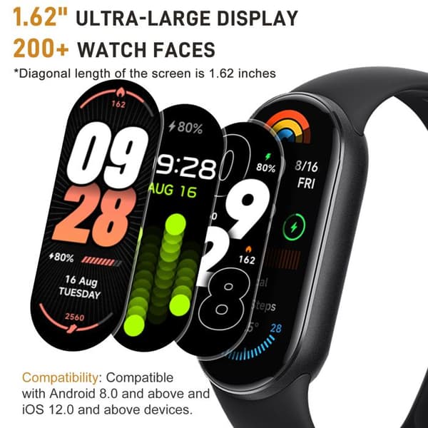 Xiaomi Smart Band 9 (2024) Svart Smartklocka