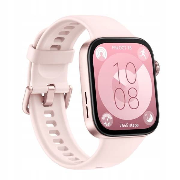 Smartklocka - Huawei - Watch Fit 3 - Rosa - Bluetooth - GPS - Pulsmätare