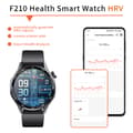 Miniatyrbilde 8 av 9: INF Smartklokke med EKG, hjertefrekvensmonitor, blodtrykksmåler og skritteller Svart grå silikon