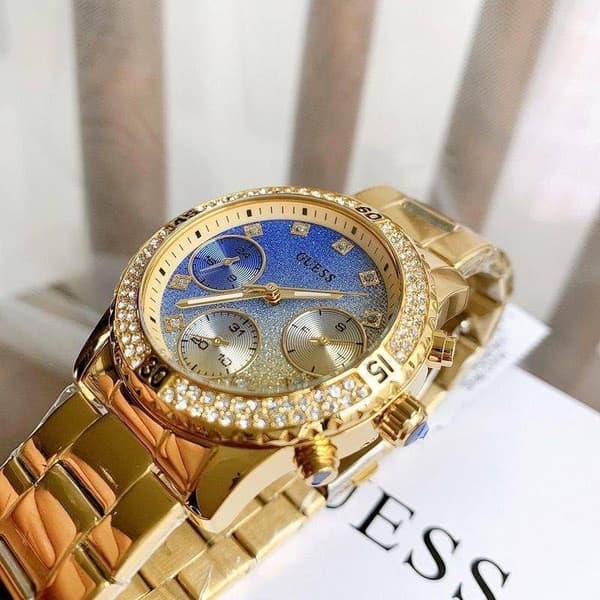 Guess W0774L2 Analog Quartz Steel Gold Dameur