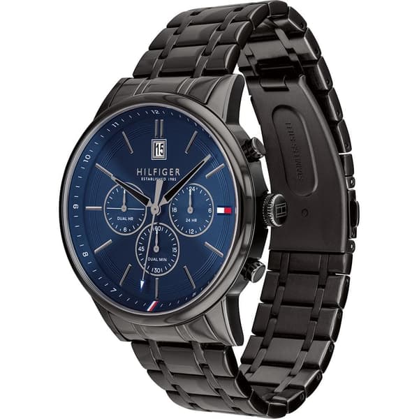 Tommy Hilfiger 1791633 Chronograph musta/sininen miesten kello fi