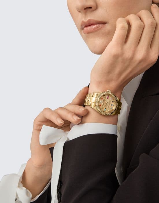 Philipp Plein - Klocka Dam - Kvarts - Analog - Armband Rostfritt stål Guld - PWDAA0721