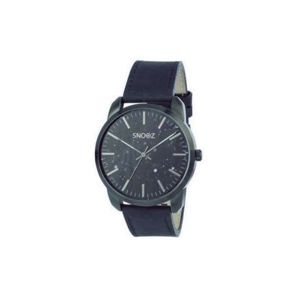 Snooz unisexklocka SAA1044-60 (44 mm) - Snooz - Kvarts - Vuxen - Svart - Läder - Herr