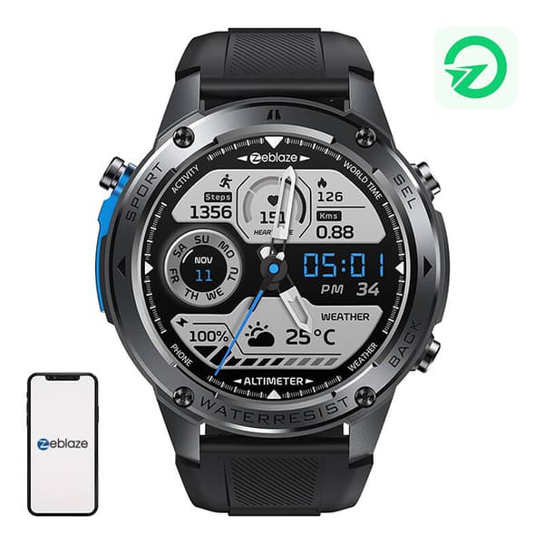Zeblaze Stratos 2 Ultra Smartwatch (svart)